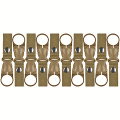 10pcs Buckle Hooks Nylon Webbing Hanging Bottle Buckle For Backpack