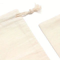 10pcs Muslin Drawstring Bags Home Party Wedding Storage Supplies