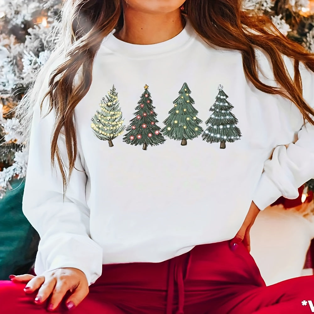 Christmas Tree Heat Transfer Stickers Xmas Iron On Patches Decals