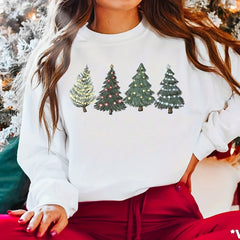 Christmas Tree Heat Transfer Stickers Xmas Iron On Patches Decals