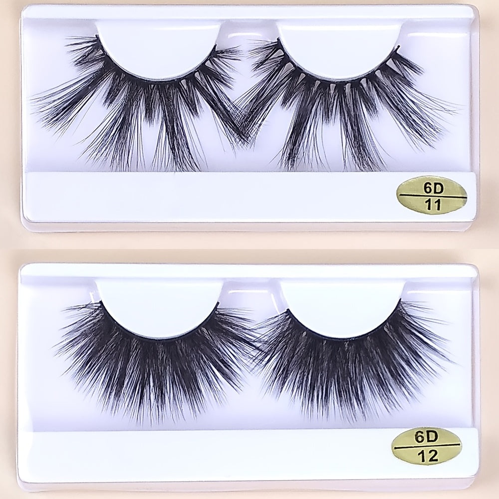 20 Pairs 25mm Mink Lashes False Eyelashes Pack - Long Dramatic Makeup
