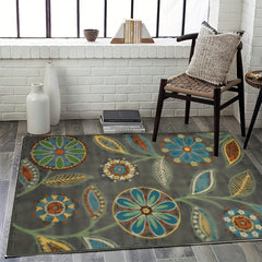 Washable American Pattern Large Carpet Vintage Print Soft Carpet For Home