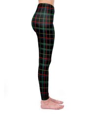 Plaid Print Stretchy Long Leggings High Waist Comfy Women's Clothing