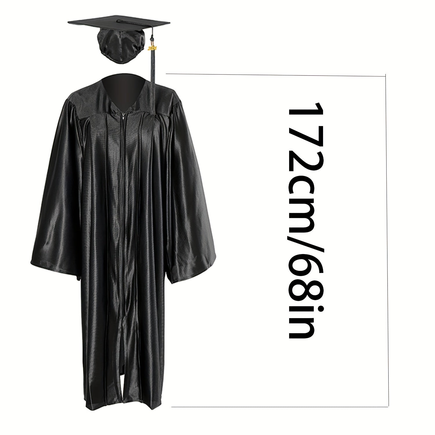 Unisex Adult Graduation Cap and Gown Tassel Charm Package