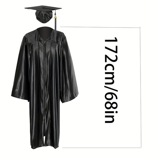 Unisex Adult Graduation Cap and Gown Tassel Charm Package