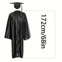 Unisex Adult Graduation Cap and Gown Tassel Charm Package