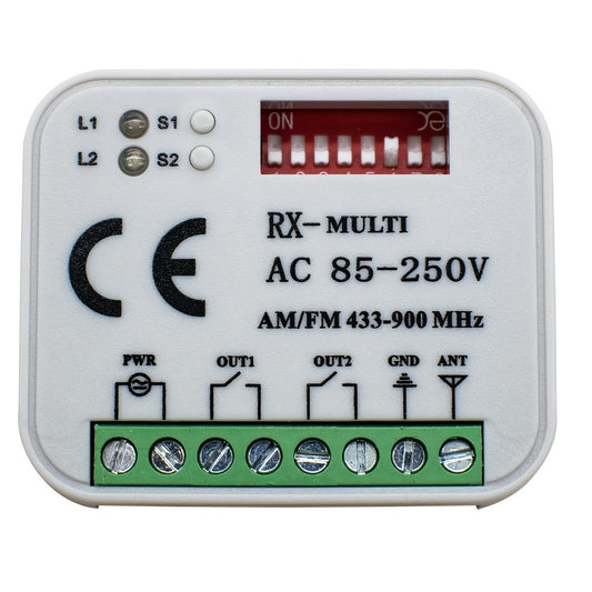 Garage Remote Control Receiver 433MHz 868MHz RX 300 900MHz AC 110V 220V