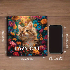 Lazy Cat Coloring Book for Adults 20 Pages Watercolor Paper
