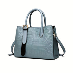 Leather Commuting Bag Crossbody Briefcase Women's Shoulder Bag