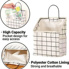 Double Sided Hanging Storage Bag Organizer for Bedroom Bathroom