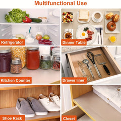 Waterproof Non-Adhesive Shelf Liner for Kitchen Drawer 20 FT