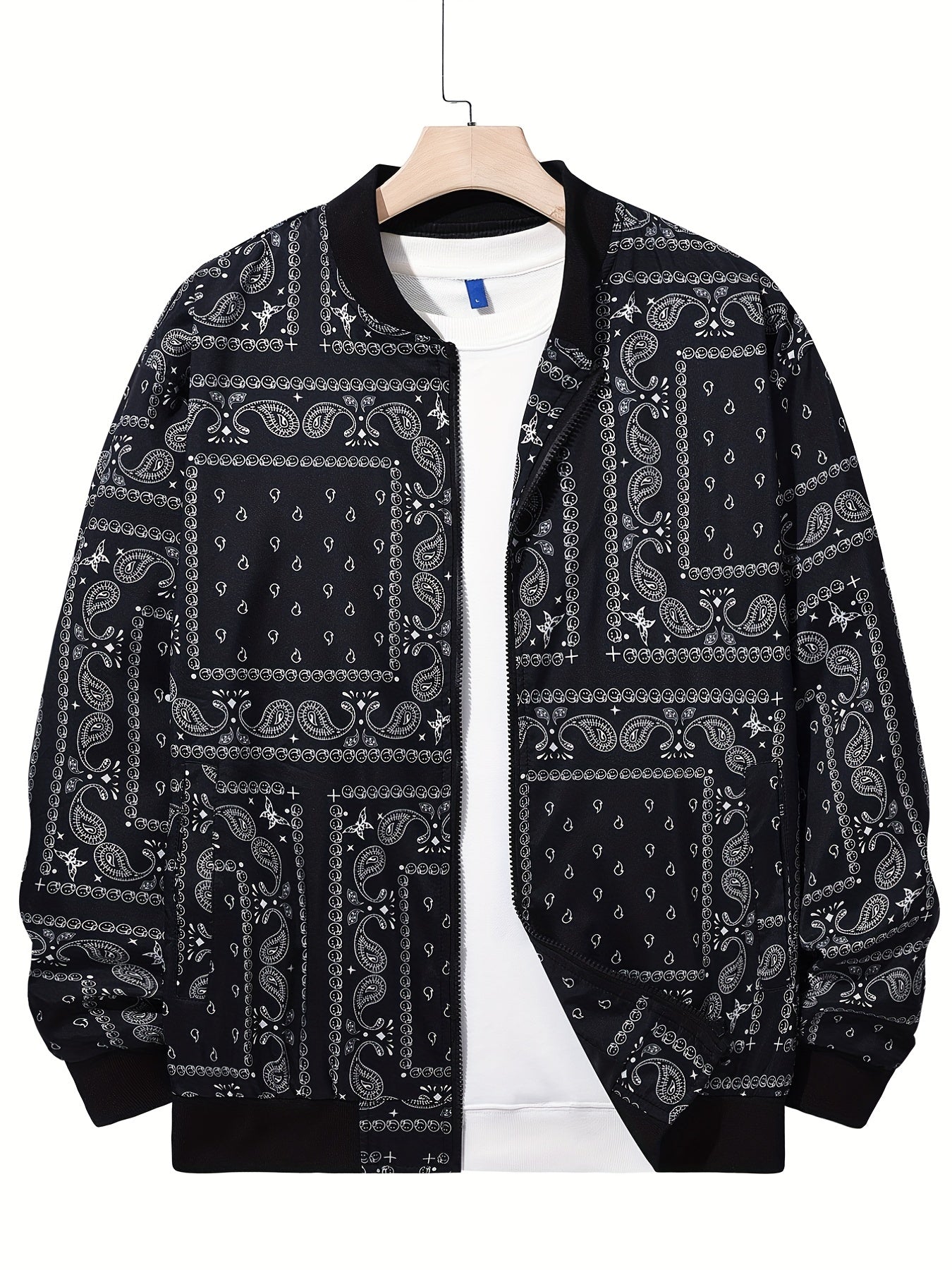 Men's Paisley Soft Shell Jacket Lightweight and Comfortable