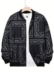 Men's Paisley Soft Shell Jacket Lightweight and Comfortable