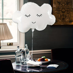 4 Cloud Mylar Smiling Face Balloons Baby Shower Wedding Decor