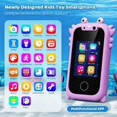 Jerzens Purple Frog Phone Case Double Camera Touchscreen