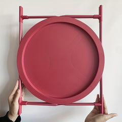 Portable Folding Small Round Side Table for Camping Barbecue Outdoor