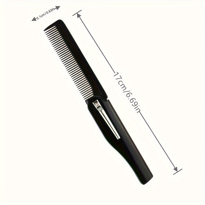 Stainless Steel Folding Hair Comb for All Hair Types