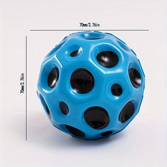 Moon Shape Porous Bouncy Ball High Bouncing Space Ball Sport Training Ball