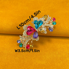 Alloy Rhinestone Hair Clip French Barrette Duck Billed Clip Hair Accessories