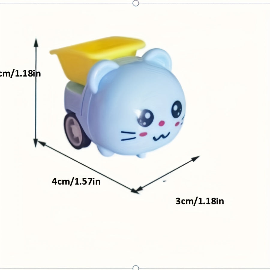 5pcs Christmas Indoor Animal Pull back Car Halloween Toys