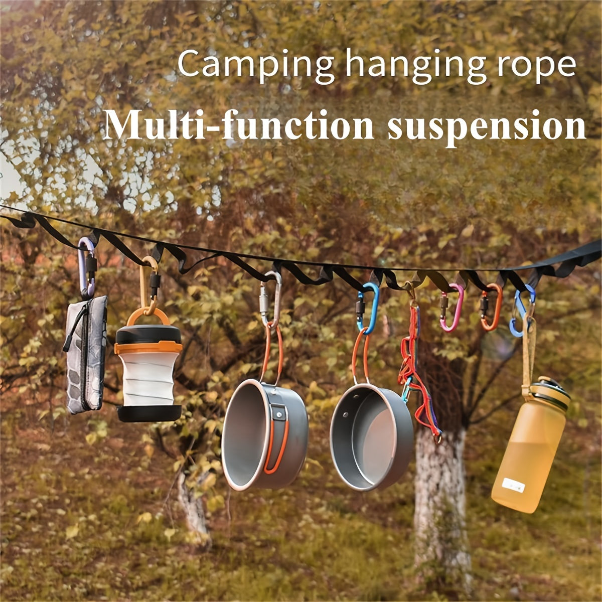 Camping Hanging Rope Clothesline Tableware Hammock Swing Rope