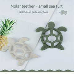 Hemispherical Hollow Silicone Teether Sea Turtle Toy