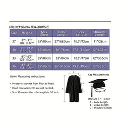 Preschool Graduation Cap Gown Set with Stole Tassel