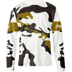 Men's Crew Collar Sports Long Sleeve Stretch Tee
