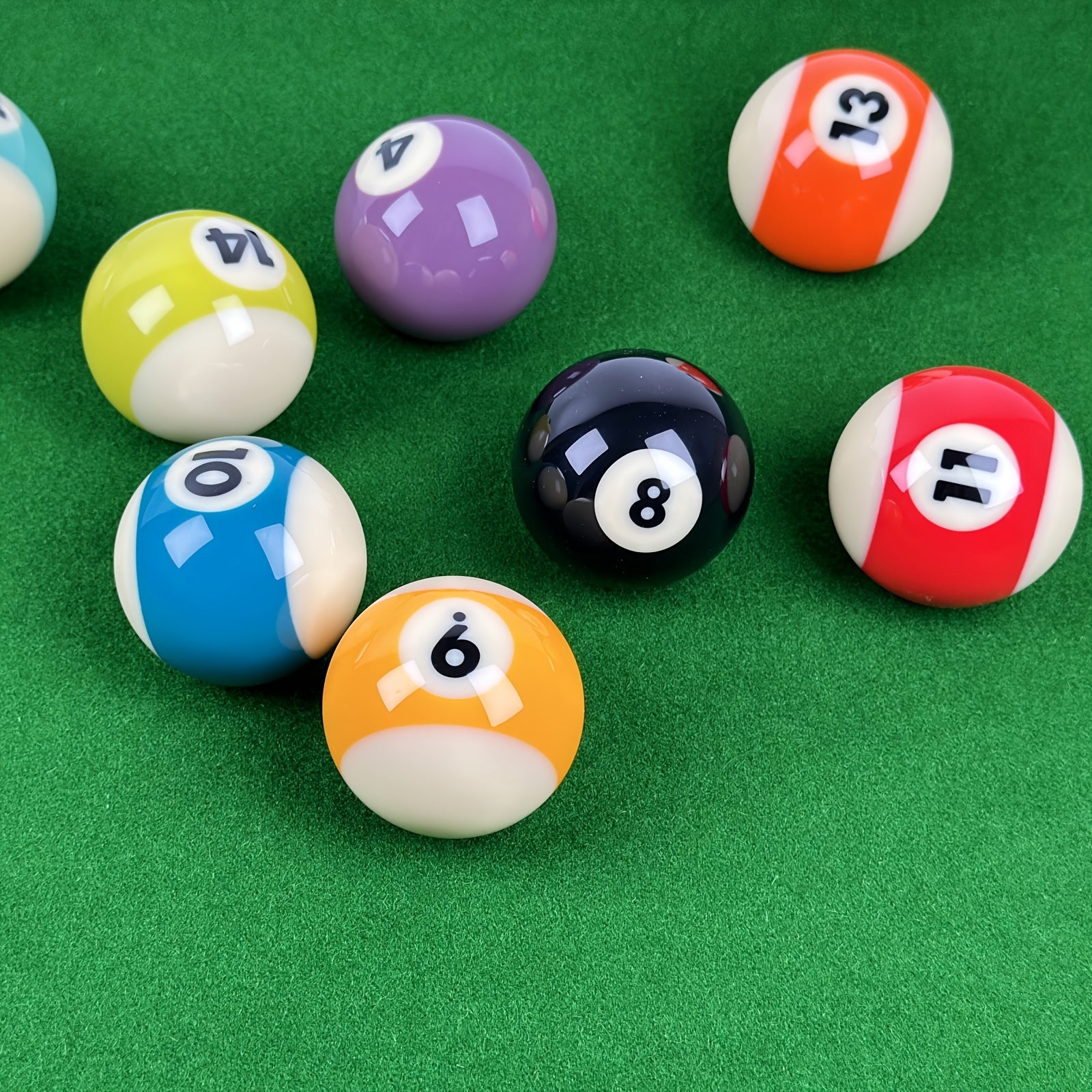 1pc Billiard Set With 16 Table Balls 2 1 4 Regulation Size Bright