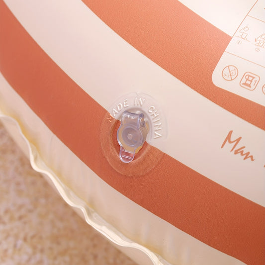Vintage Striped Inflatable Baby Swimming Ring for Kids