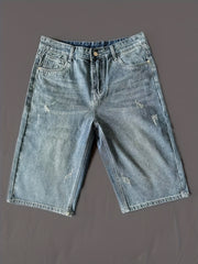 Men's Denim Jeans With Pockets - Summer Outfit