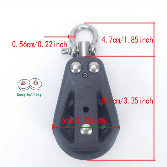 1pc Sailing Pulley Crane Fixed Pulley Lifting Wheel Fiberglass Roller