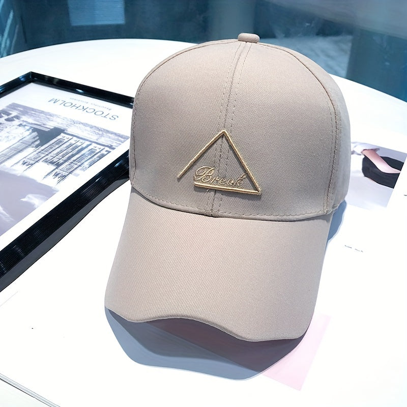Irregular Brim Cotton Baseball Cap Candy 3D Embroidery Couple Sun Hat
