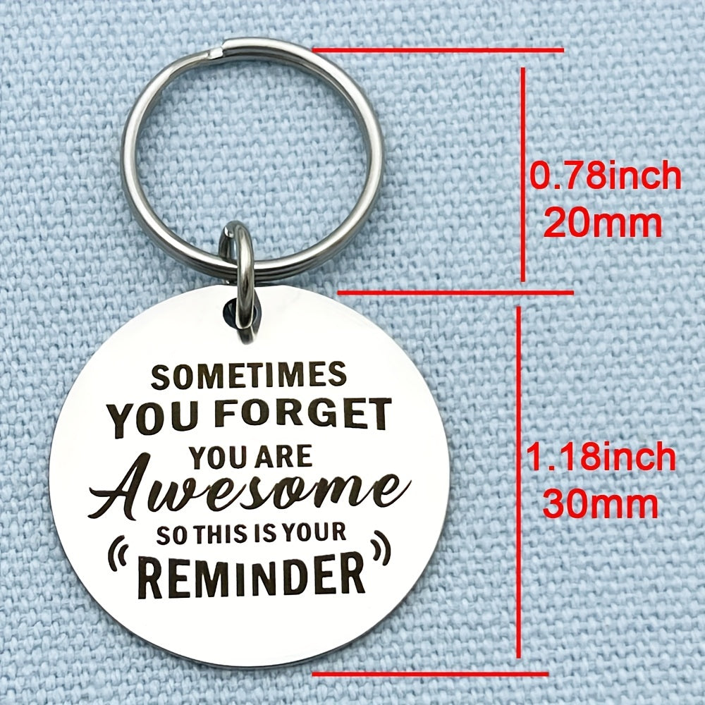 Stainless Steel Keychain For Bestie Good Friends Inspirational Key Ring