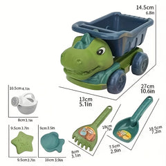 6pc Children's Engineering Vehicle Beach Toy Set Boys Girls Summer Water Play