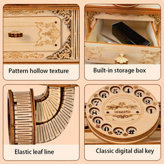 135pcs 3D Wooden Retro Telephone Puzzle for Adults