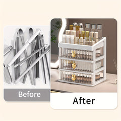 3 Layer Rabbit Style Storage Box Desktop Storage Shelf Multifunctional Organizer