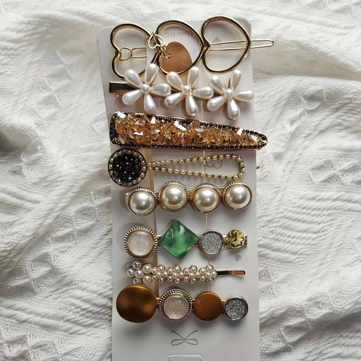 Faux Pearl Hair Clip Set for Prom Party Hair Accessory