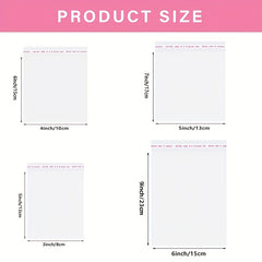 200pcs Self-sealing Cellophane Bag Reusable Packaging Gift