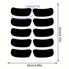 100 Eye Face Stickers Chalkboard Waterproof Erasable Eye Stickers