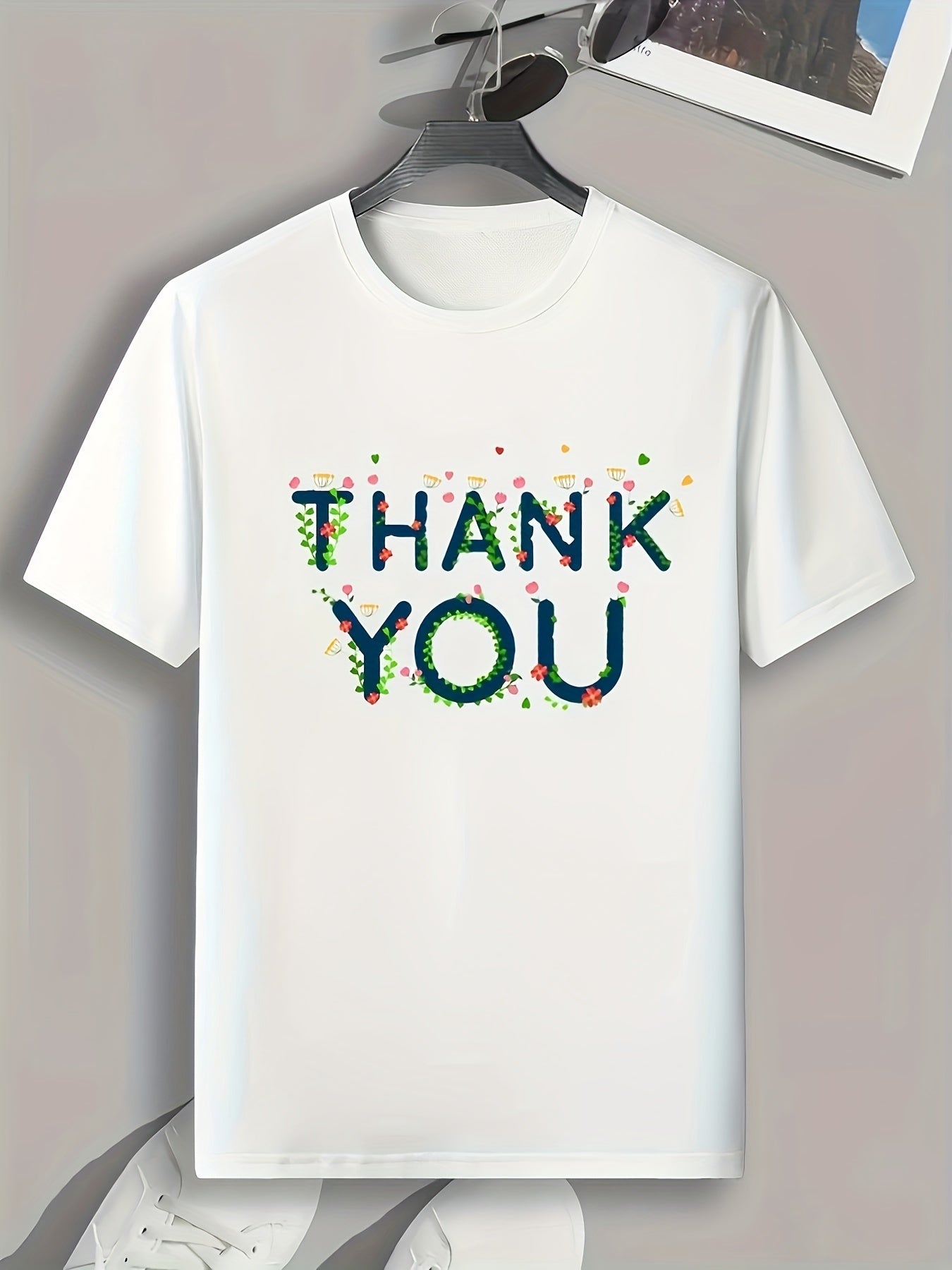 Pattern Print Men's Sports T-shirt Graphic Tee Summer Outdoor Clothes