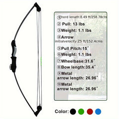 Compound Bow And Arrow Archery Set For Outdoor Archery Training