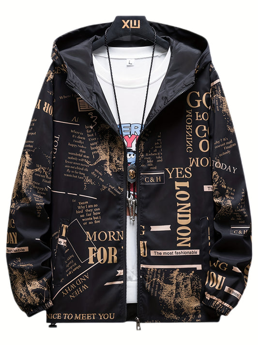 Spring Autumn Mens Casual Reversible Hoodie Jacket Men Clothes