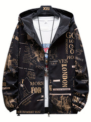 Spring Autumn Mens Casual Reversible Hoodie Jacket Men Clothes