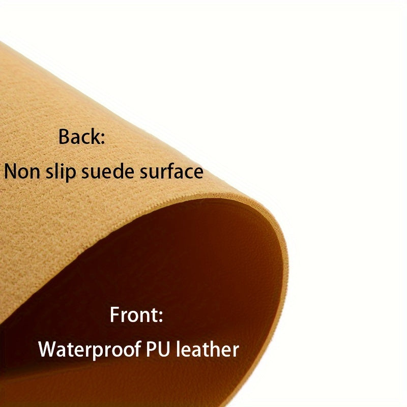 Stylish PU Leather Waterproof Anti-slip Mouse Pad