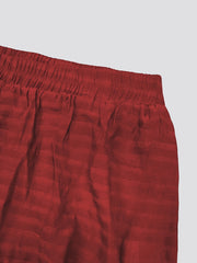  Solid Elastic High Rise Lantern Trousers