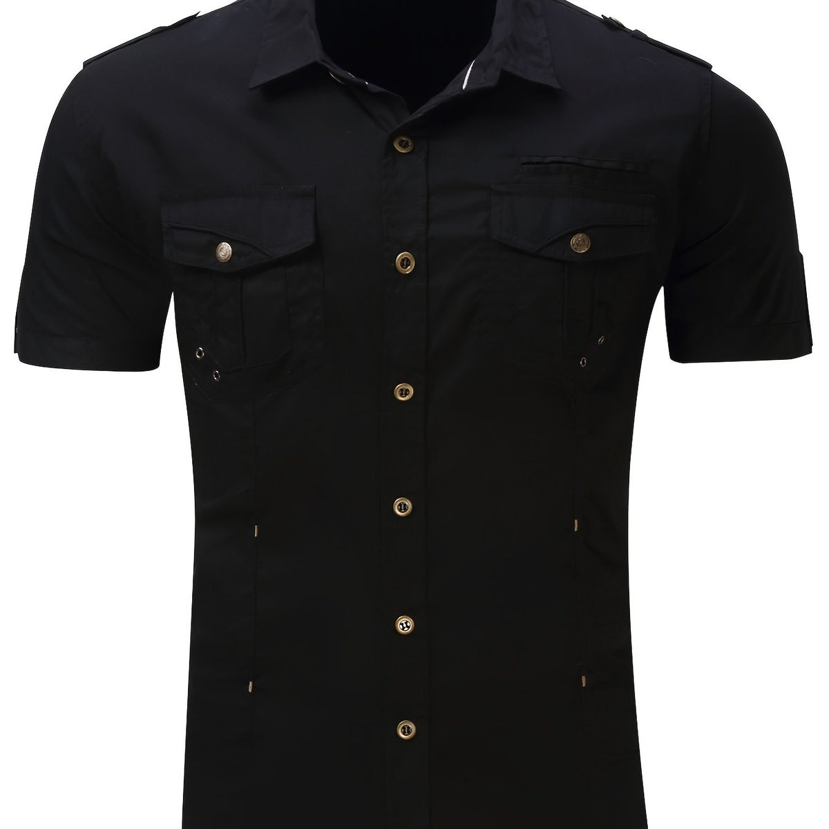 Men s Solid Casual Button Down Shirts - One Size Smaller