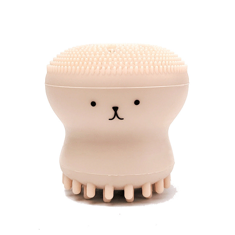 Octopus Shape Silicone Face Scrubber Brush