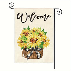 Sunflower Garden Flag Double Sided 30x45 cm Floral Welcome Yard Outdoor Flag