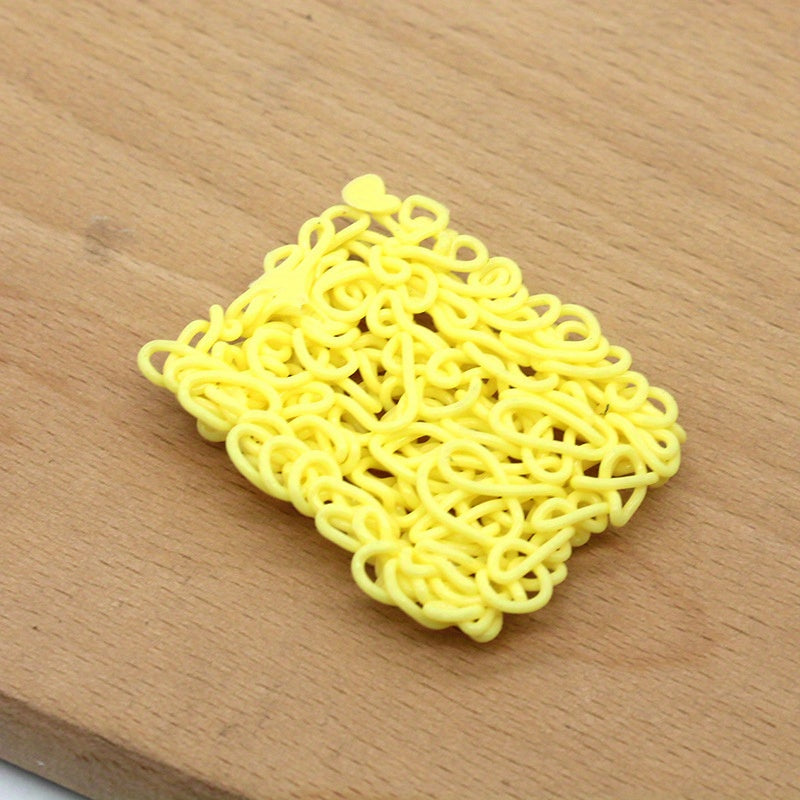 1pc Yellow Instant Noodles Model for Doll House DIY Crafts
